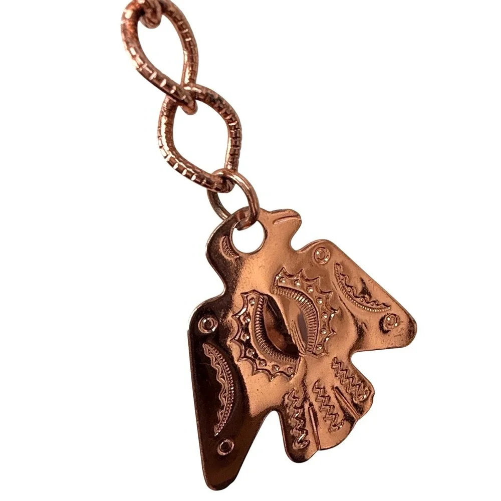Y2K Concho Chain Belt Womens OS Rose Gold Western Southwestern Boho Thunderbird